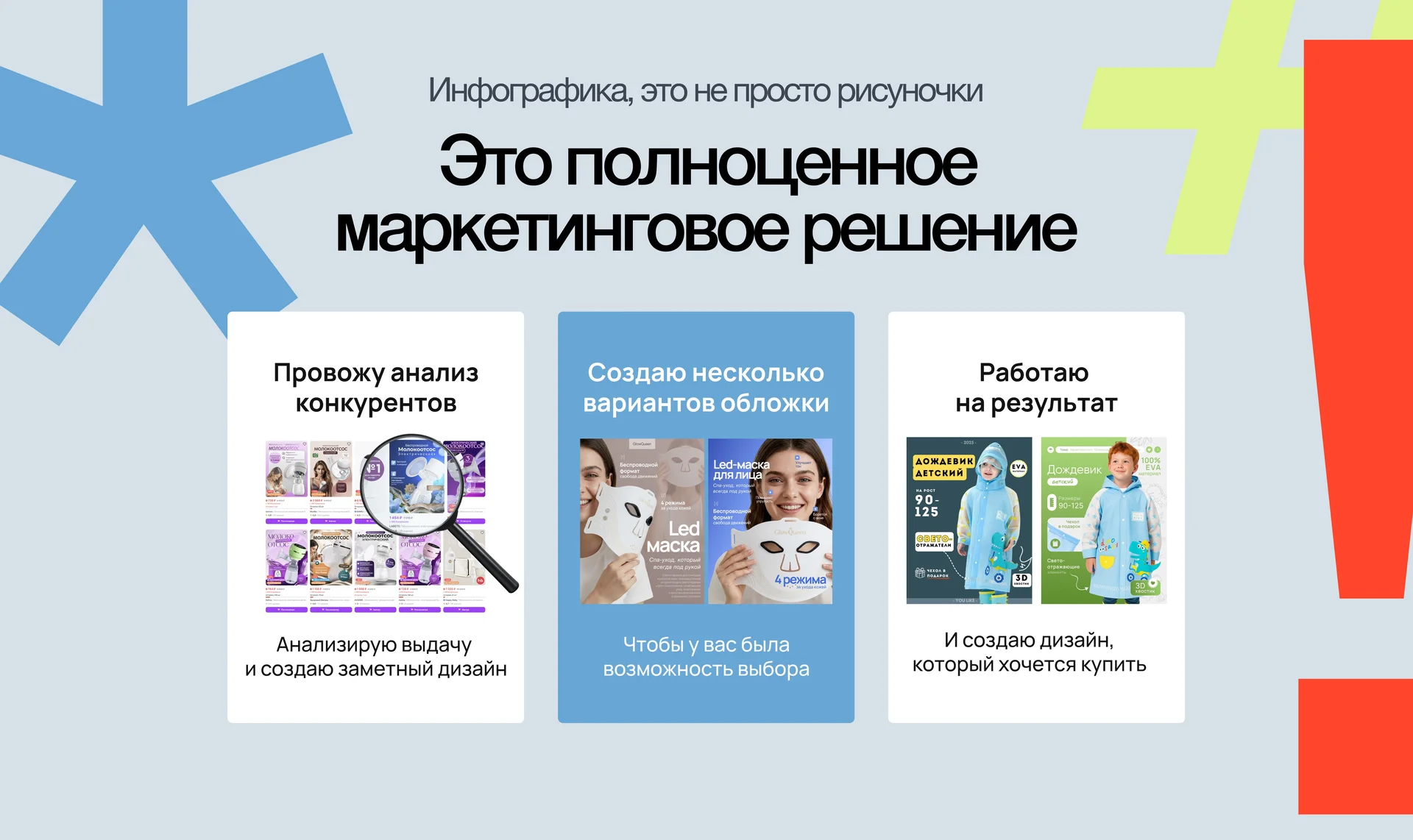 Дизайн карточки товаров. Инфографика - миниатюра 2