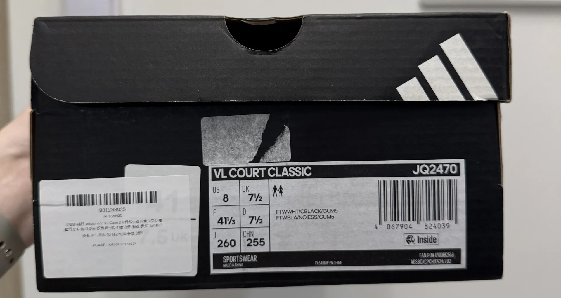 Кеды adidas VL court 2.0 размер 40,5-41 оригинал - миниатюра 4