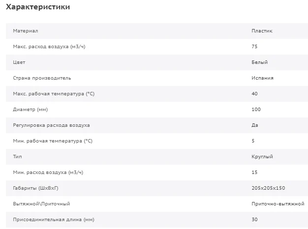 Диффузор универсальный Soler & Palau BDO-100 - миниатюра 4