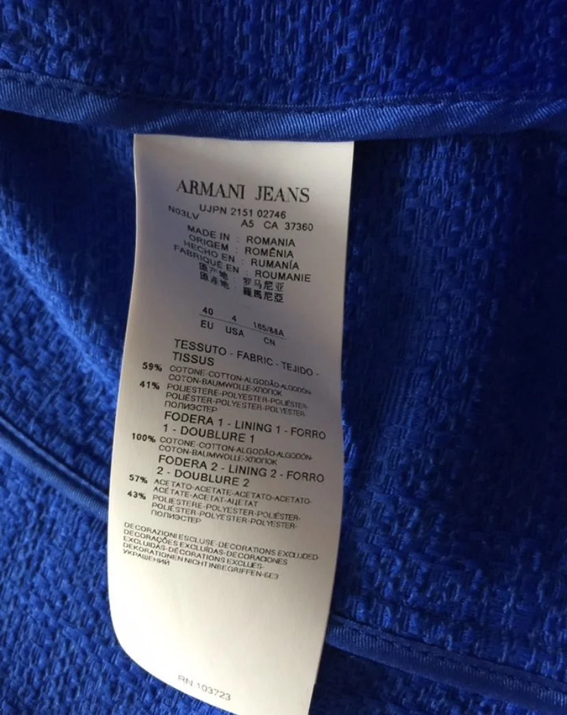 Жакет Armani Jeans 40it - миниатюра 5