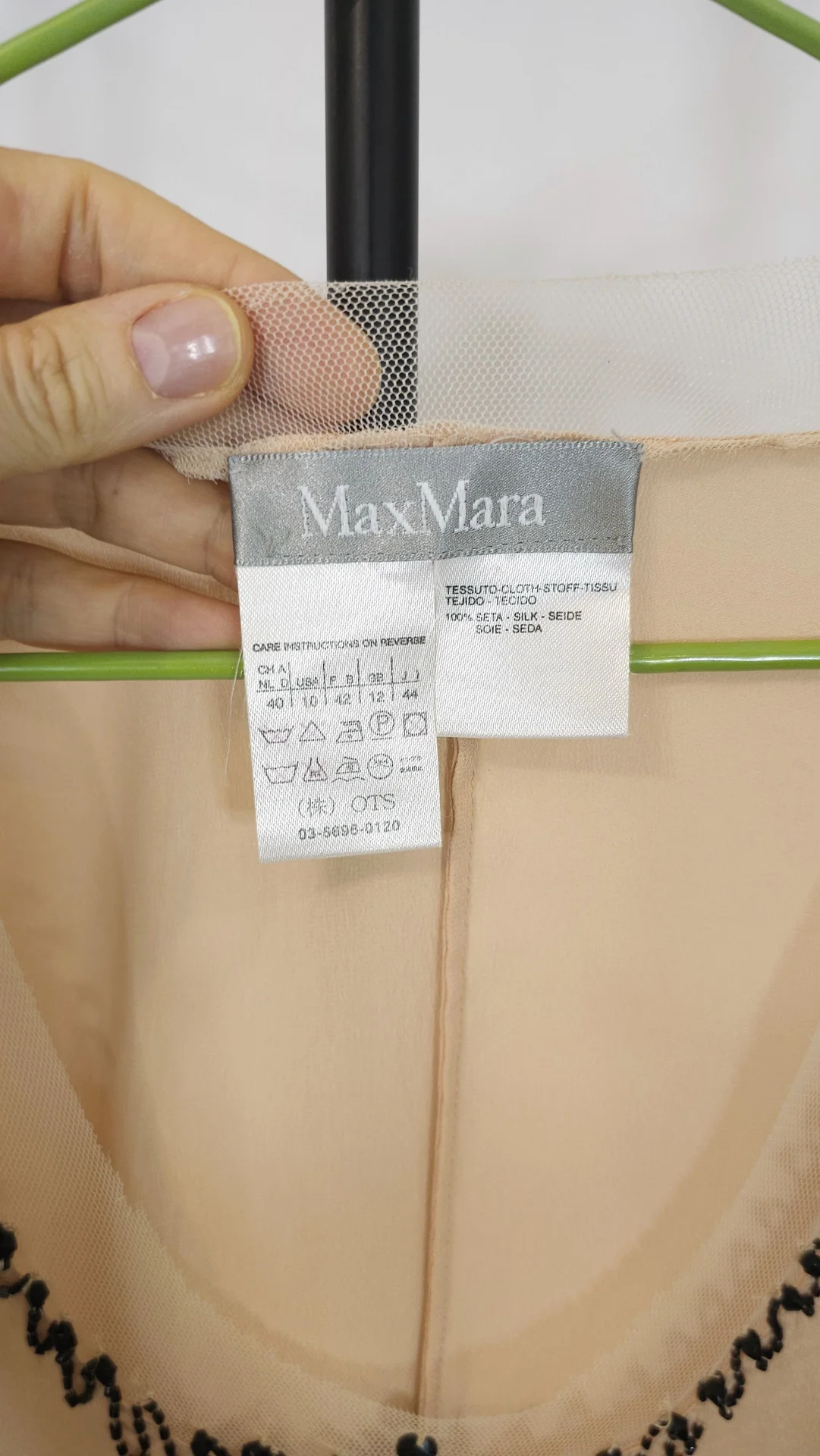 Топ из натурального шёлка Max Mara - миниатюра 3