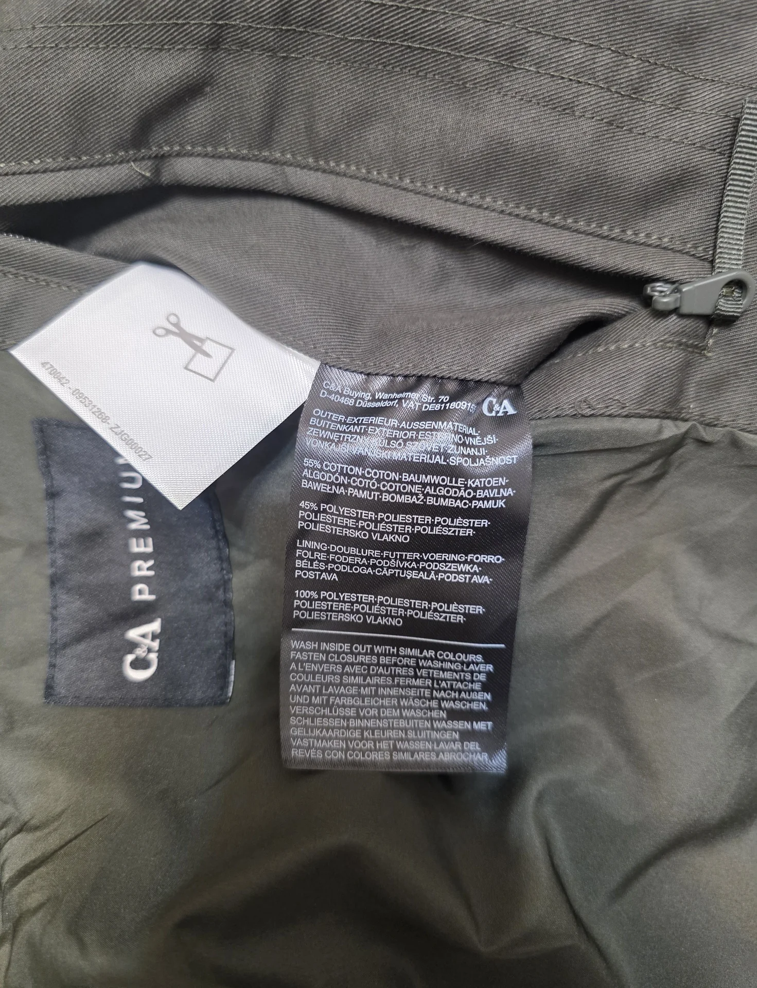 Парка демисезонная C&A Premium (хаки / милитари) - миниатюра 7