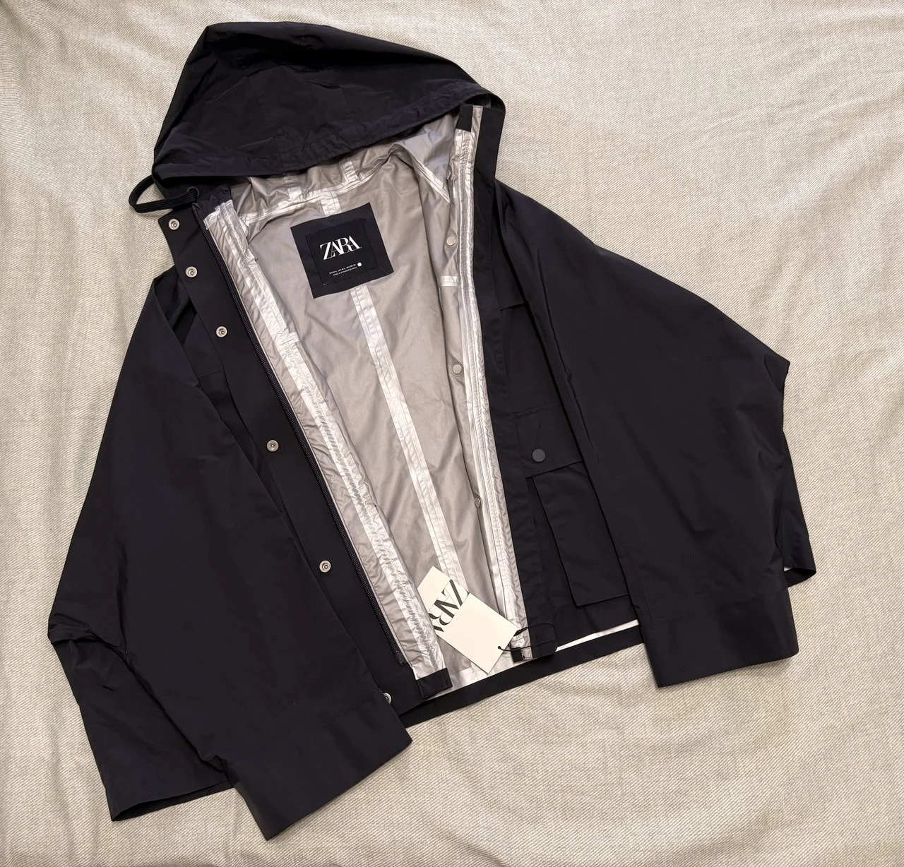 Женская ветровка zara, новая, размер M-L - миниатюра 4