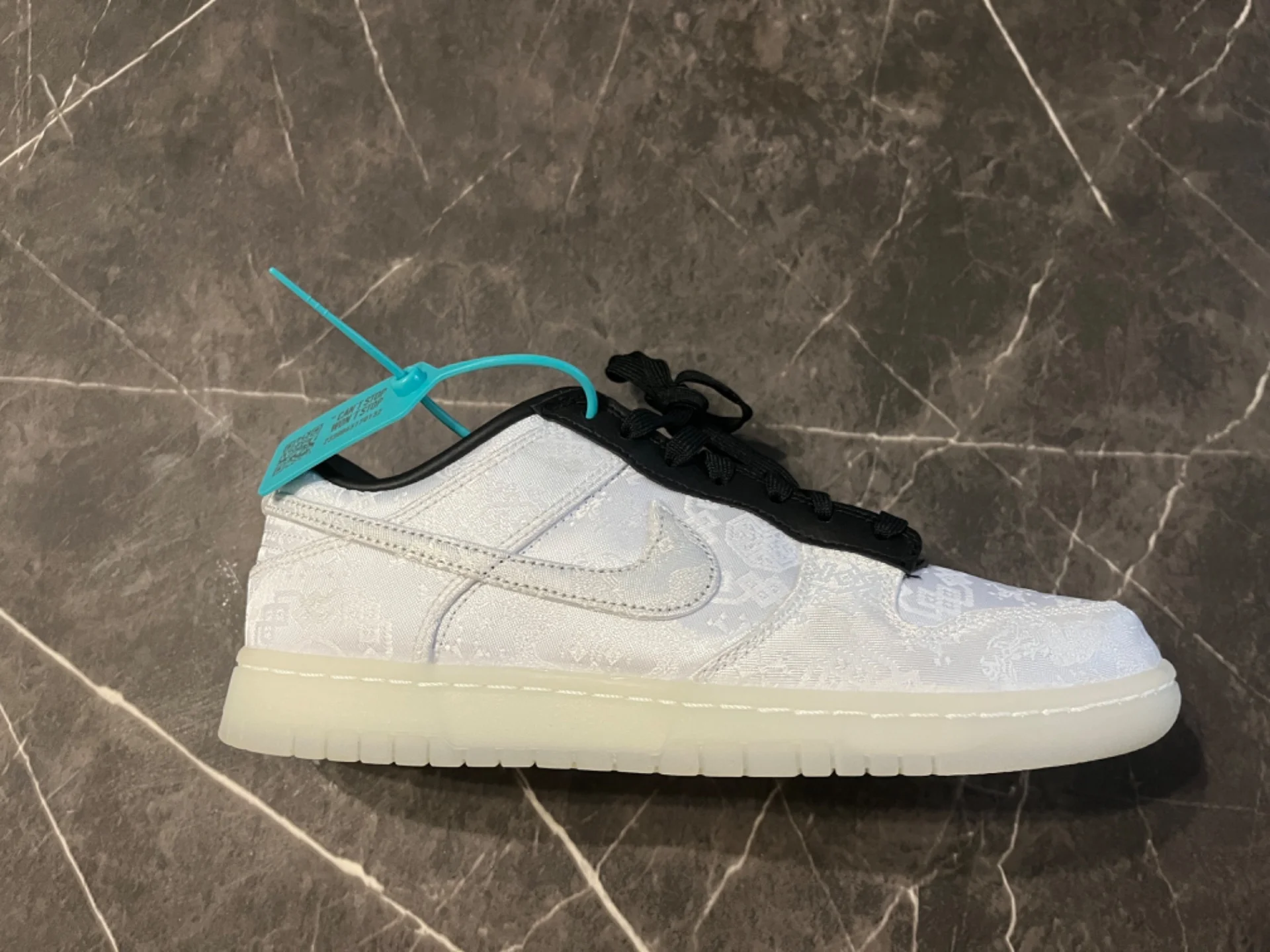 Оригинальные педали Fragment design x clot x nike dunk low - миниатюра 2