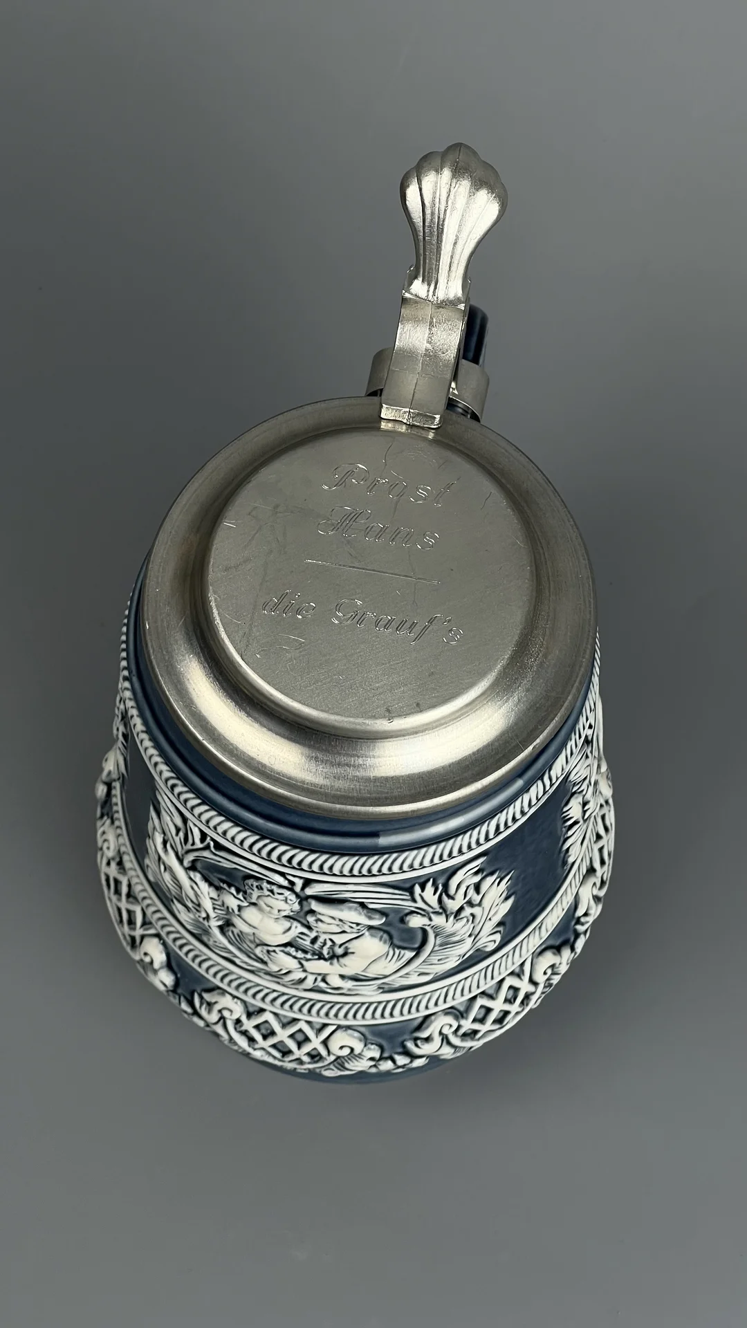 Пивная кружка с крышкой. Германия, Gerz - миниатюра 5