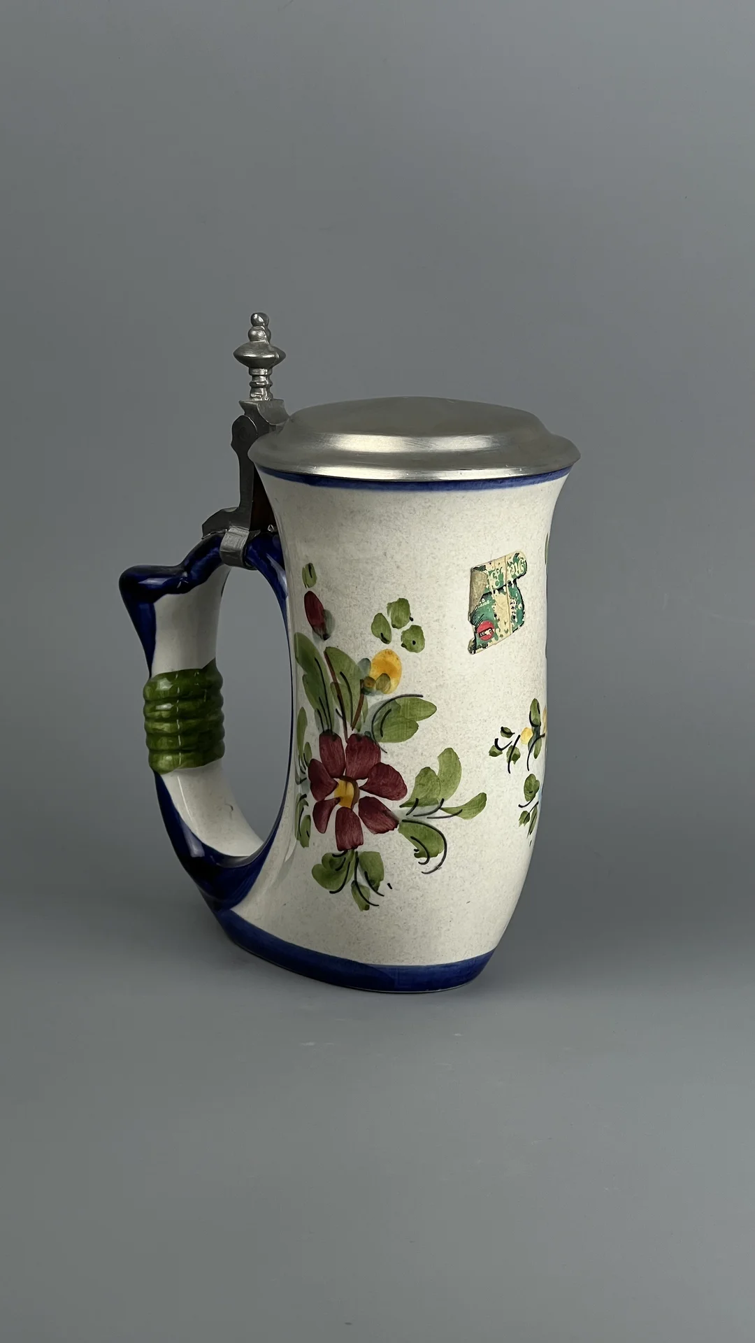 Пивная кружка с крышкой, Германия, винтаж - миниатюра 2
