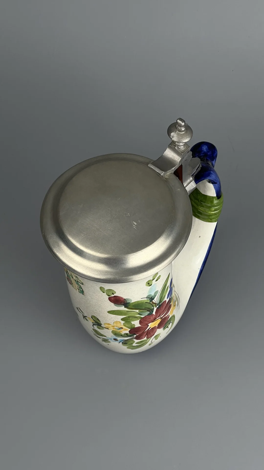 Пивная кружка с крышкой, Германия, винтаж - миниатюра 5