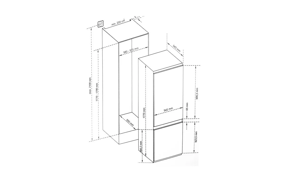 Vestfrost vfbi17F00 - миниатюра 3