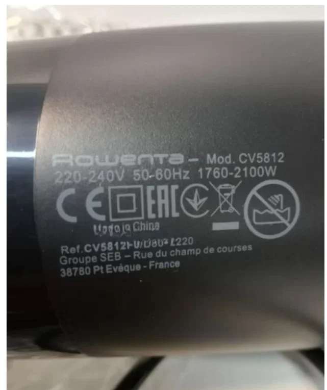 Фен Rowenta cv5812 - миниатюра 7