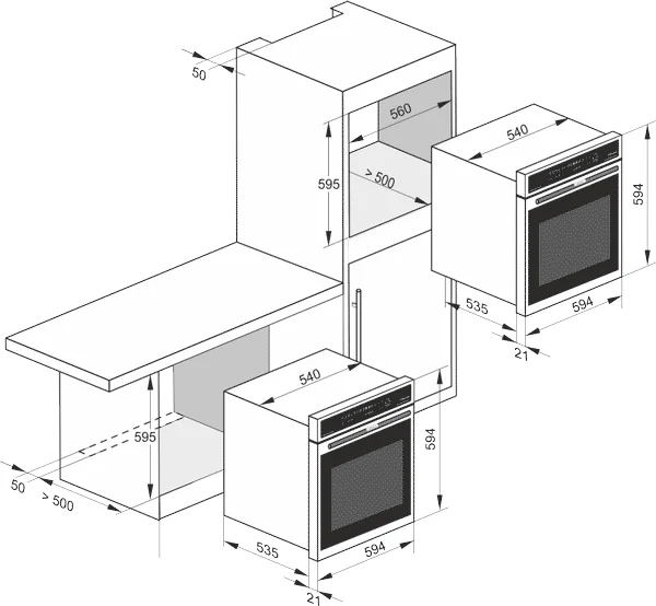 Духовой шкаф Kaiser EH 6326 W - миниатюра 3
