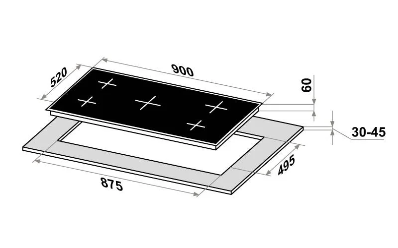 Варочная панель Maunfeld CVI905sfbk Inverter - миниатюра 4