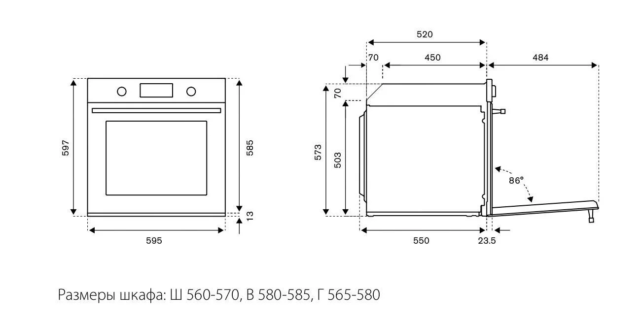 Духовой шкаф Bertazzoni F6011proelx - миниатюра 3