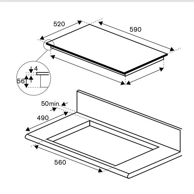 Варочная поверхность Bertazzoni P604I1B26NV - миниатюра 4