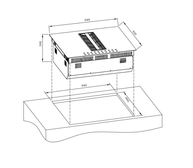 Варочная панель DeLonghi elettra 4B2F TC aria - миниатюра 6