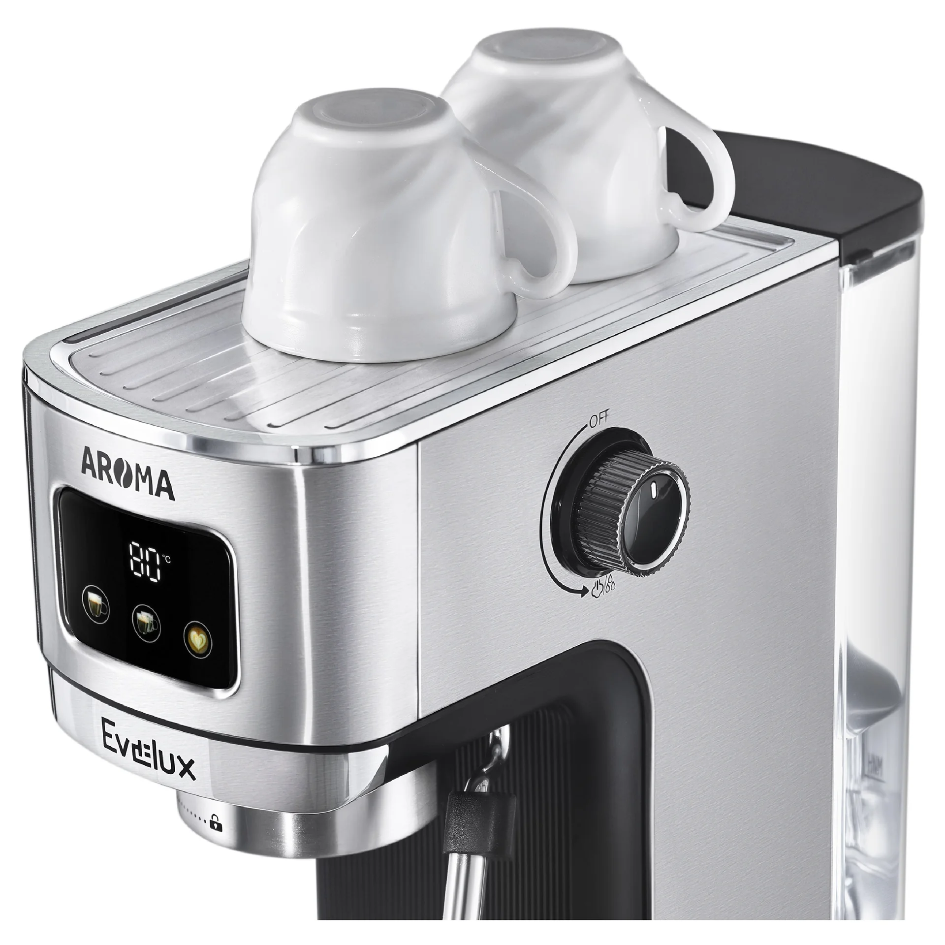 Рожковая кофеварка Evelux ECM 1009 Aroma - миниатюра 4