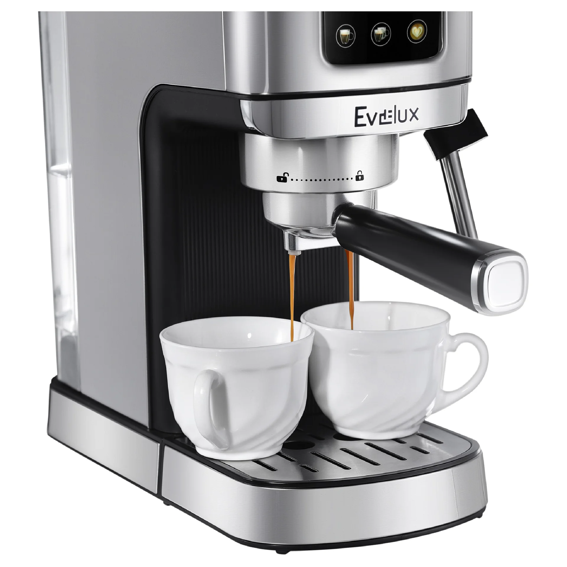 Рожковая кофеварка Evelux ECM 1009 Aroma - миниатюра 7