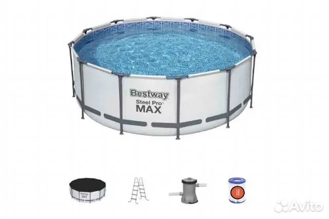 Бассейн каркасный круглый Bestway 56420 - миниатюра 2