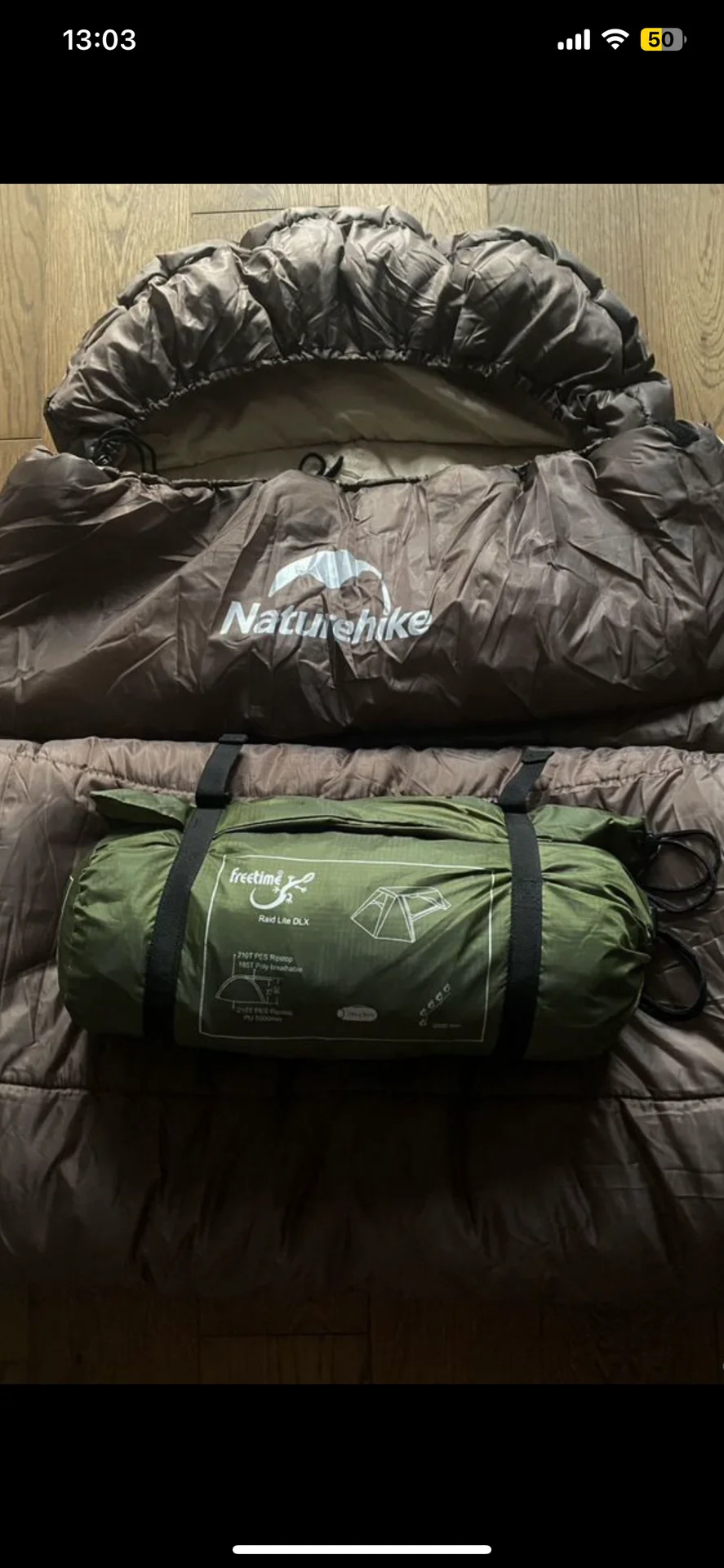 Палатка и спальник Naturehike - изображение 1
