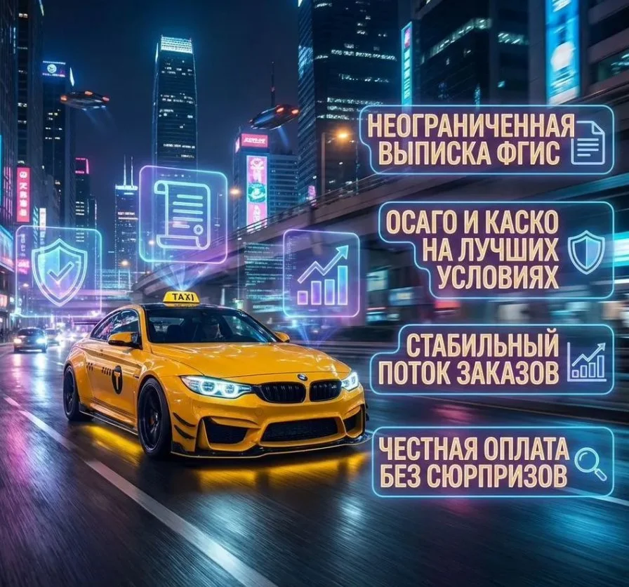 Водитель такси по договору без СМЗ или ИП - изображение 1