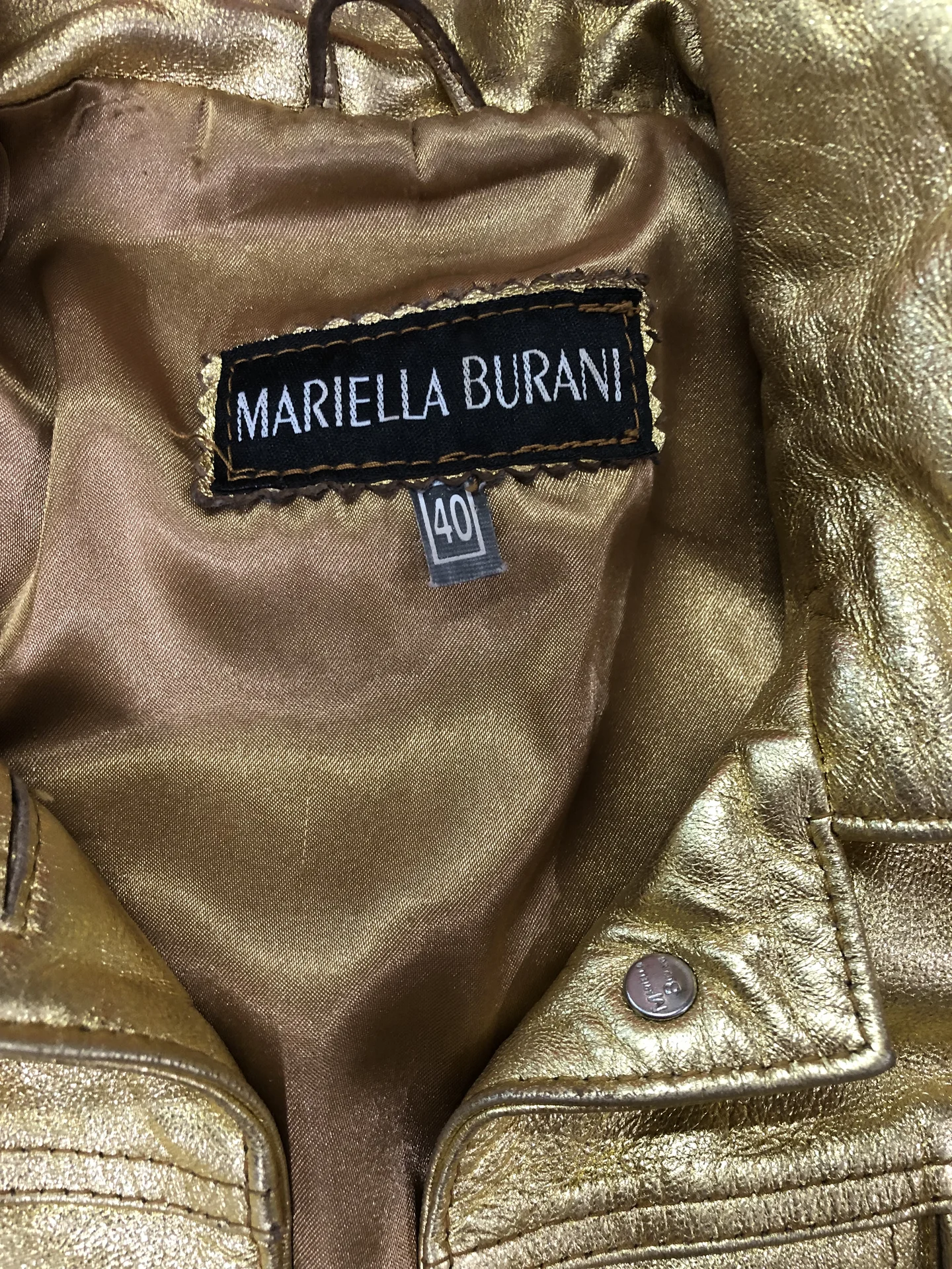 Кожаная куртка «Mariella Burani” - миниатюра 4