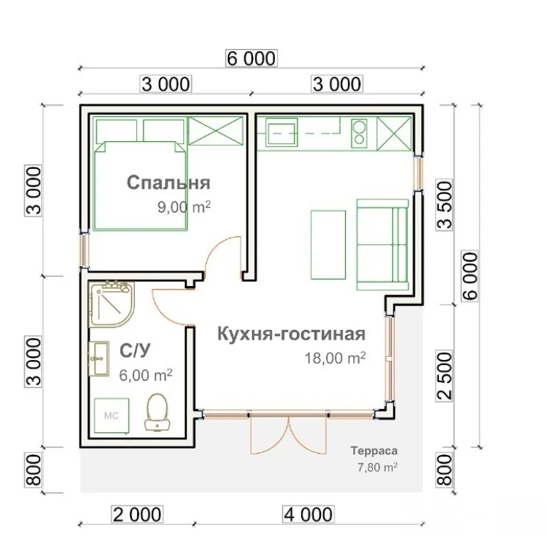 🏡 Дом 40,8 м² — компактный формат загородной жизни - миниатюра 2