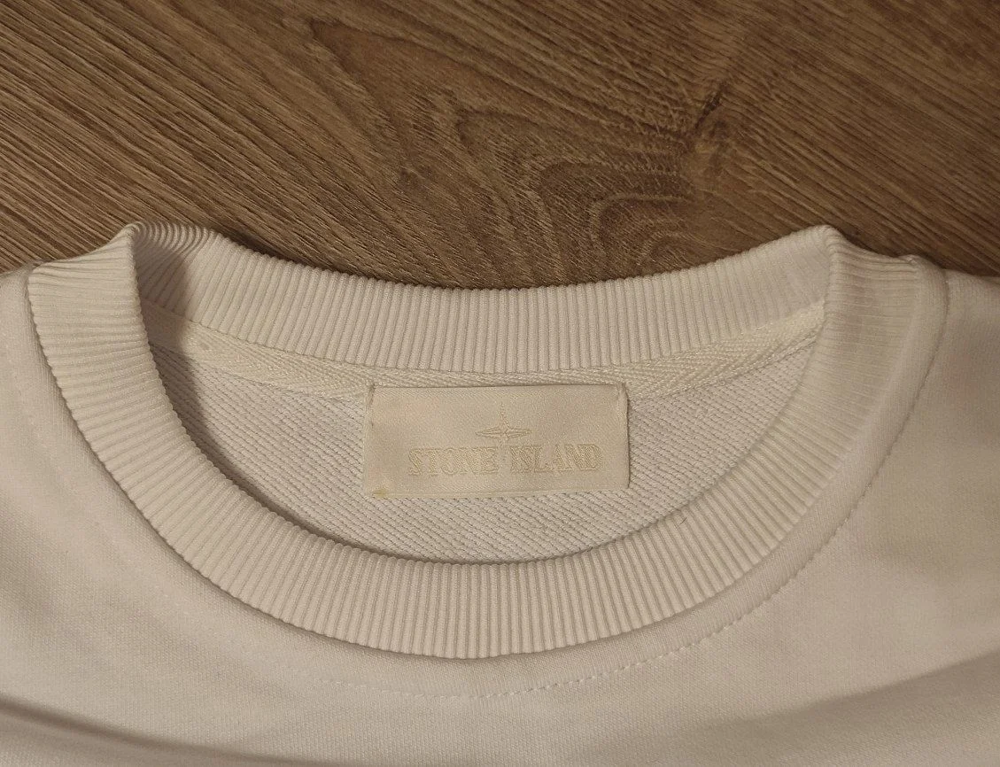 свитшот stone island ghost white - миниатюра 2