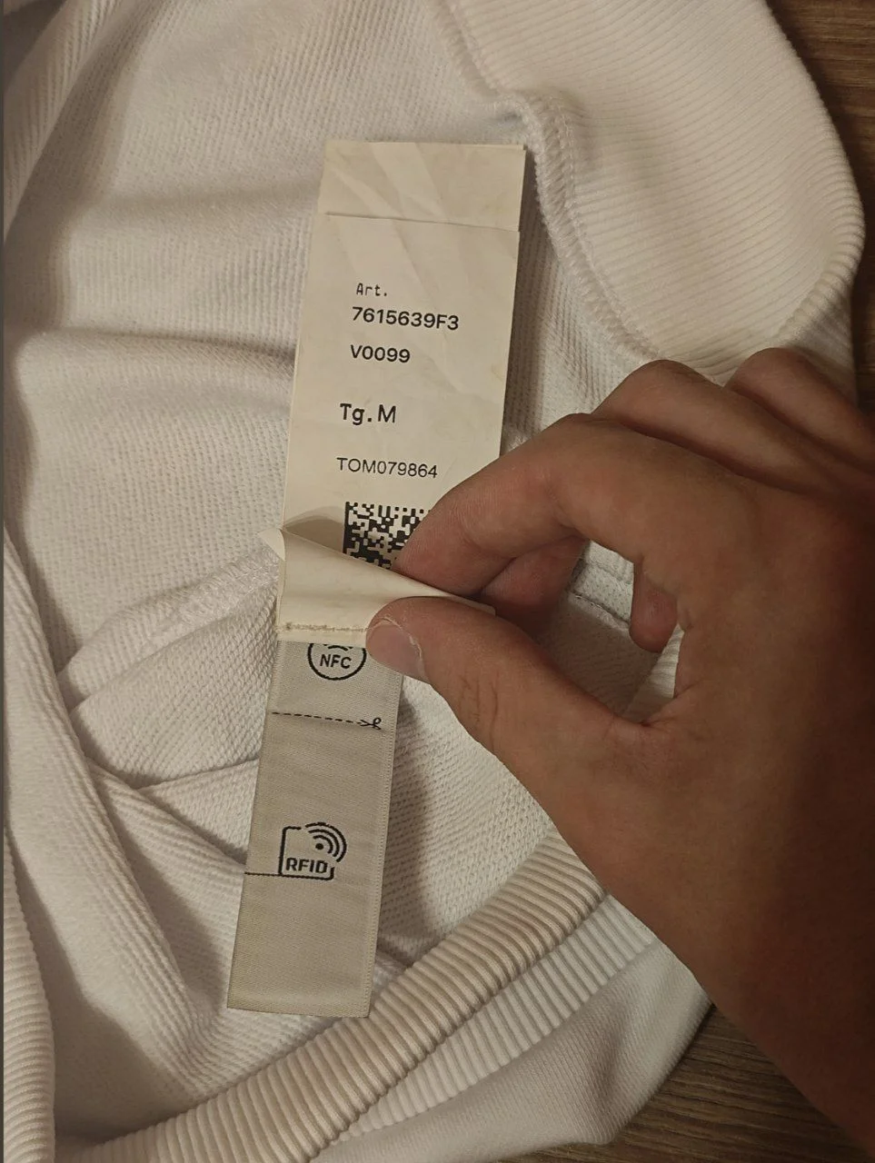 свитшот stone island ghost white - миниатюра 6