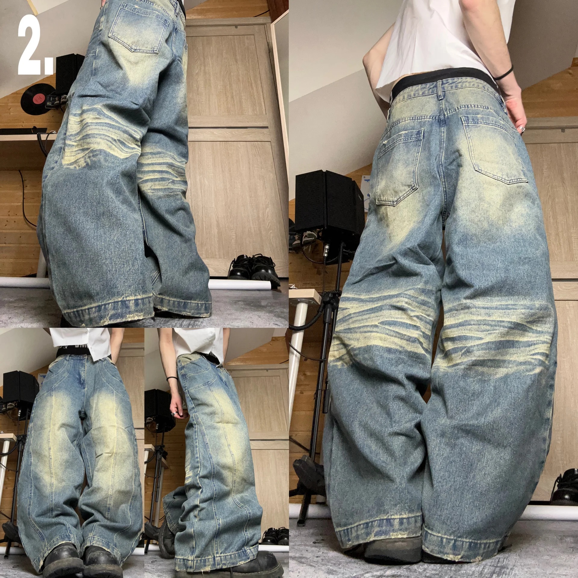 Джинсы Широкие Acne Margiela Dior Jaded - миниатюра 3