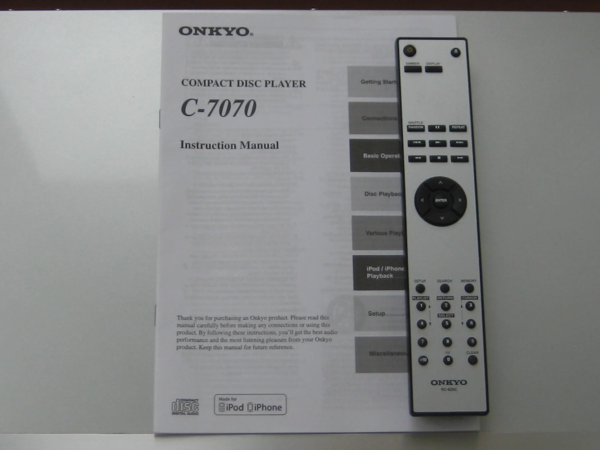 CD проигрыватель (cтример) Onkyo C-7070 Silver - миниатюра 2