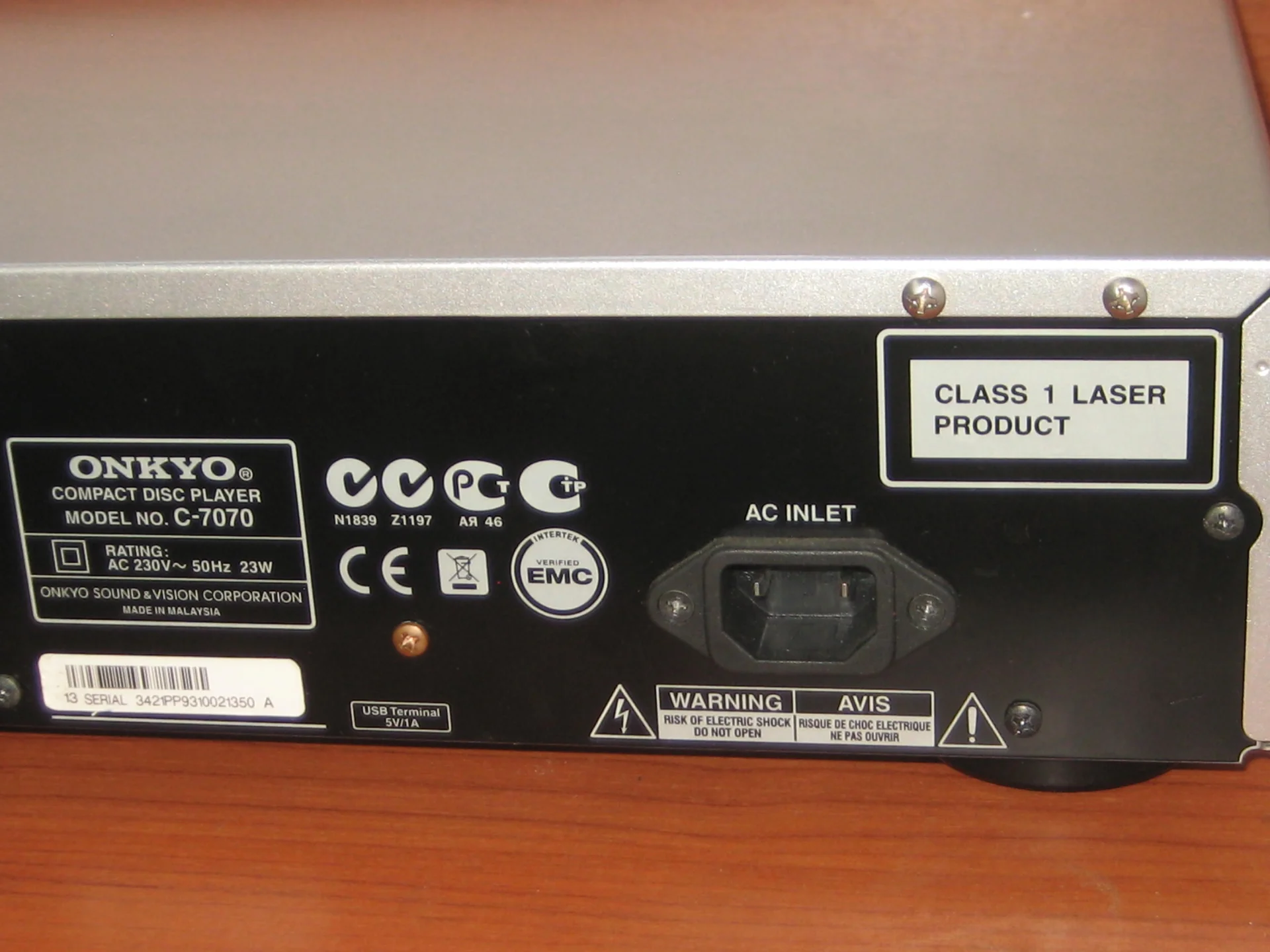 CD проигрыватель (cтример) Onkyo C-7070 Silver - миниатюра 9
