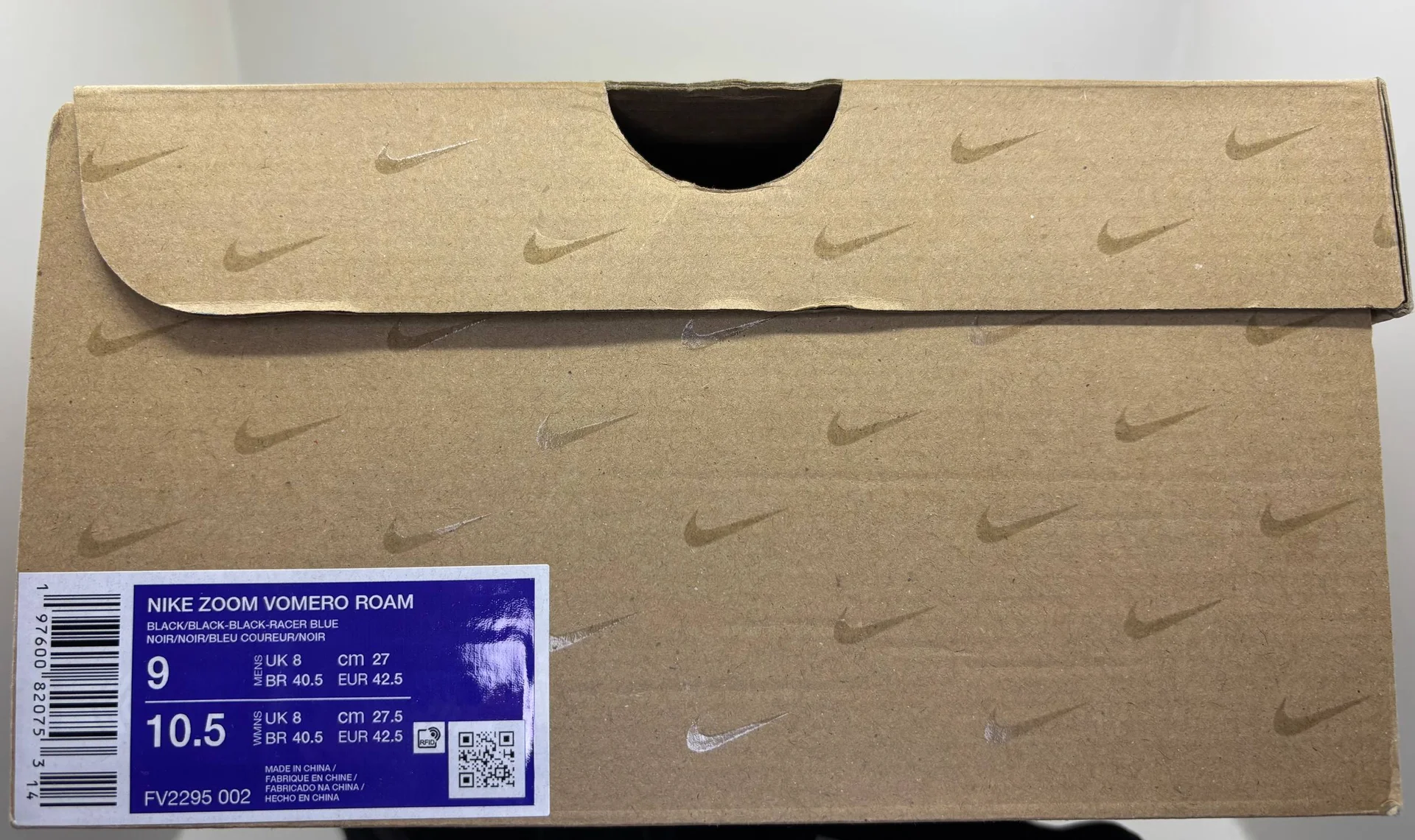 Nike air zoom vomero roam black racer blue - миниатюра 10