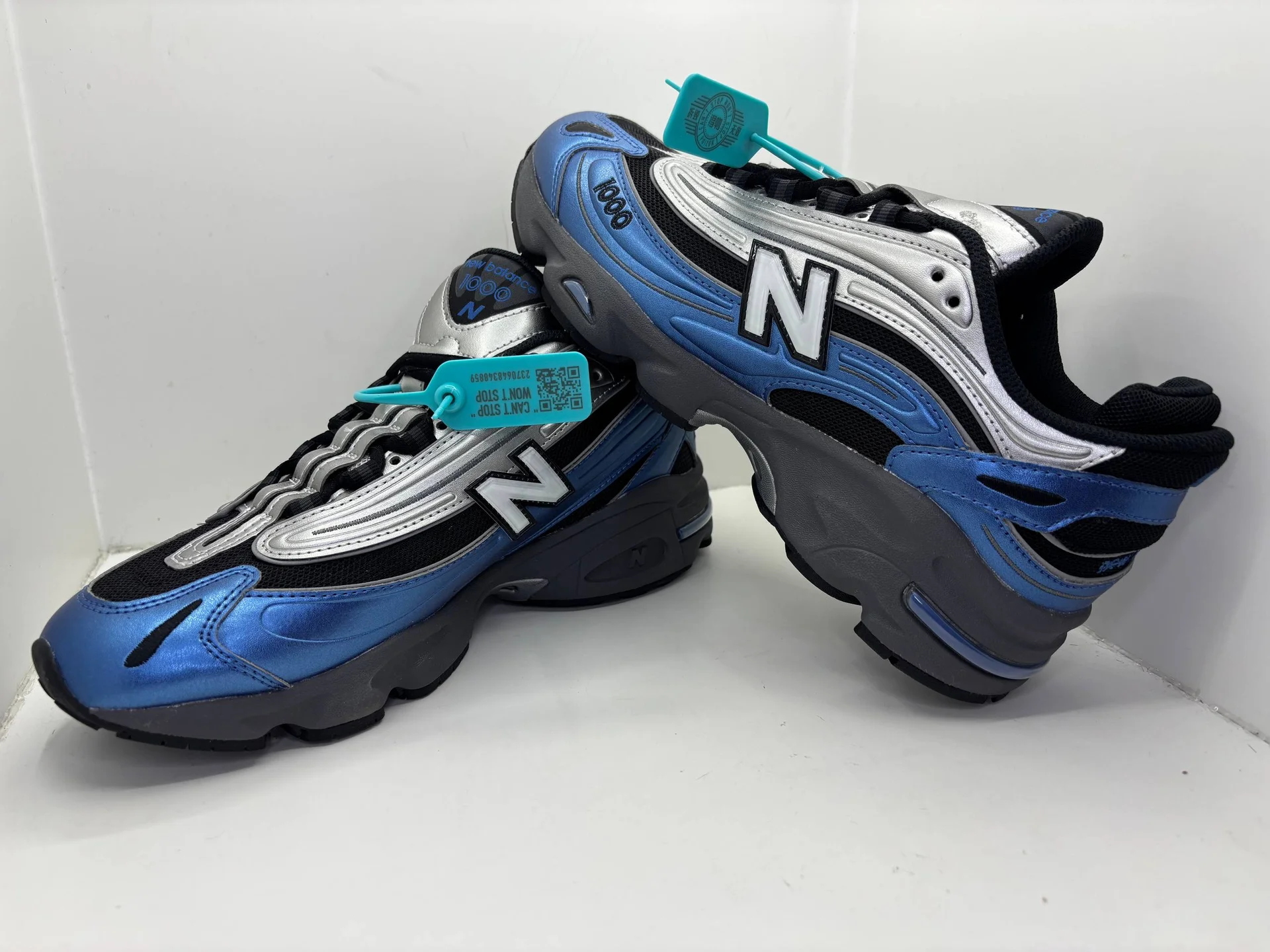 New Balance 1000 Metallic Blue - миниатюра 3