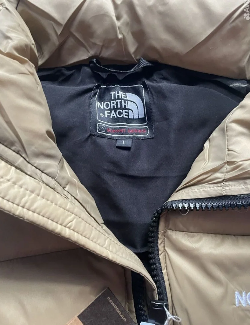 Жилетка мужская The north face золотистая - миниатюра 5