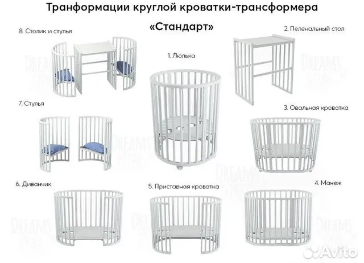 Детская кроватка трансформер - миниатюра 4