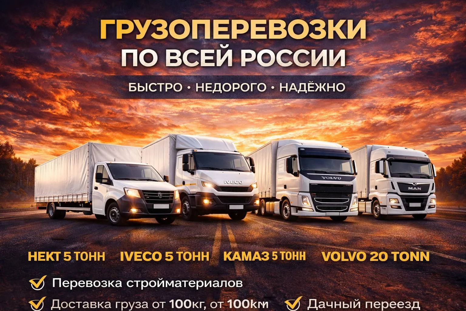 Грузоперевозки межгород газель фура Попутно - изображение 1