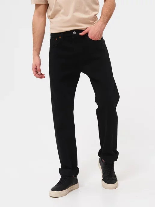 Джинсы Levi’s мужские, размер 48–50, чёрные - миниатюра 2
