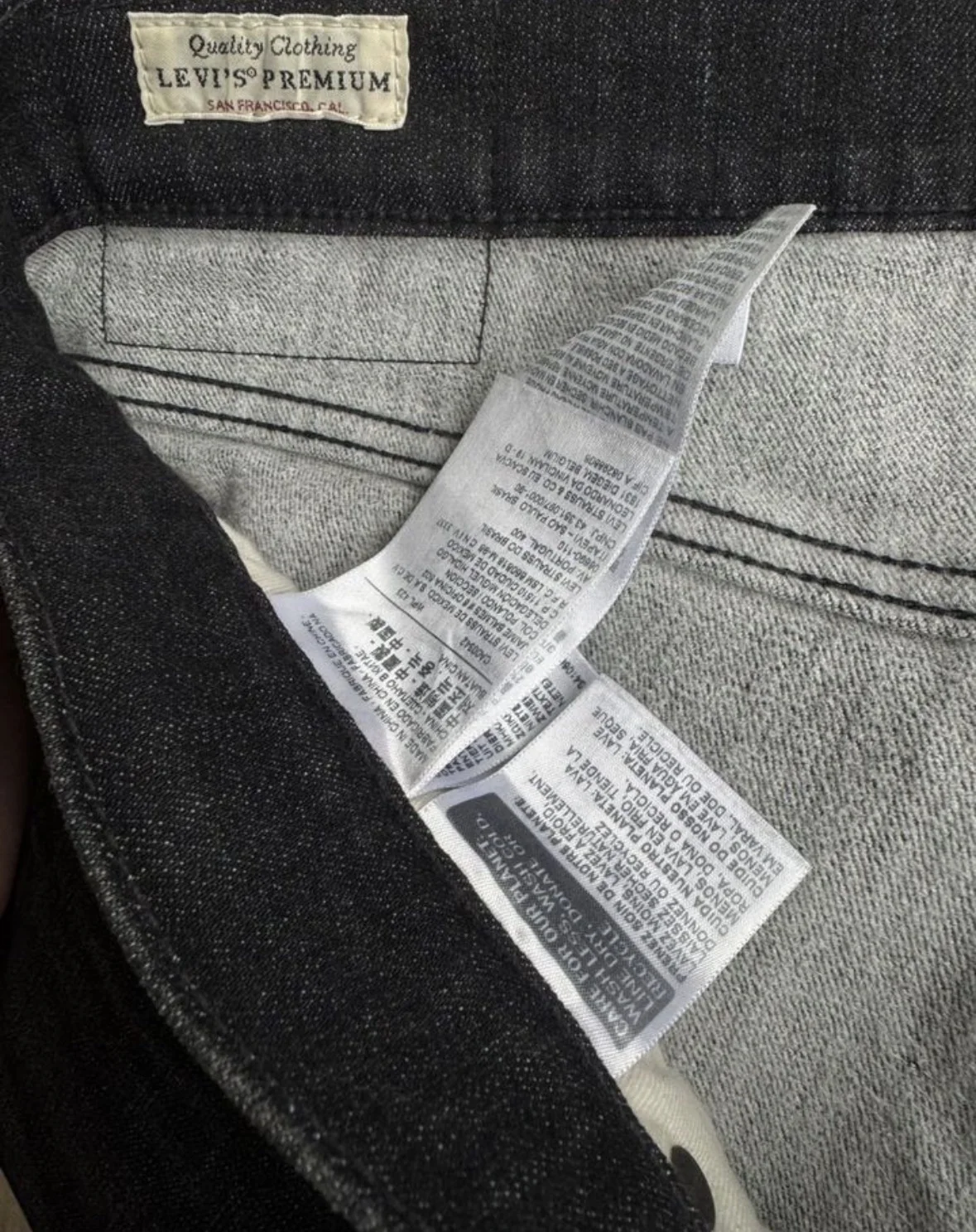 Джинсы Levi’s мужские, размер 48–50, чёрные - миниатюра 5