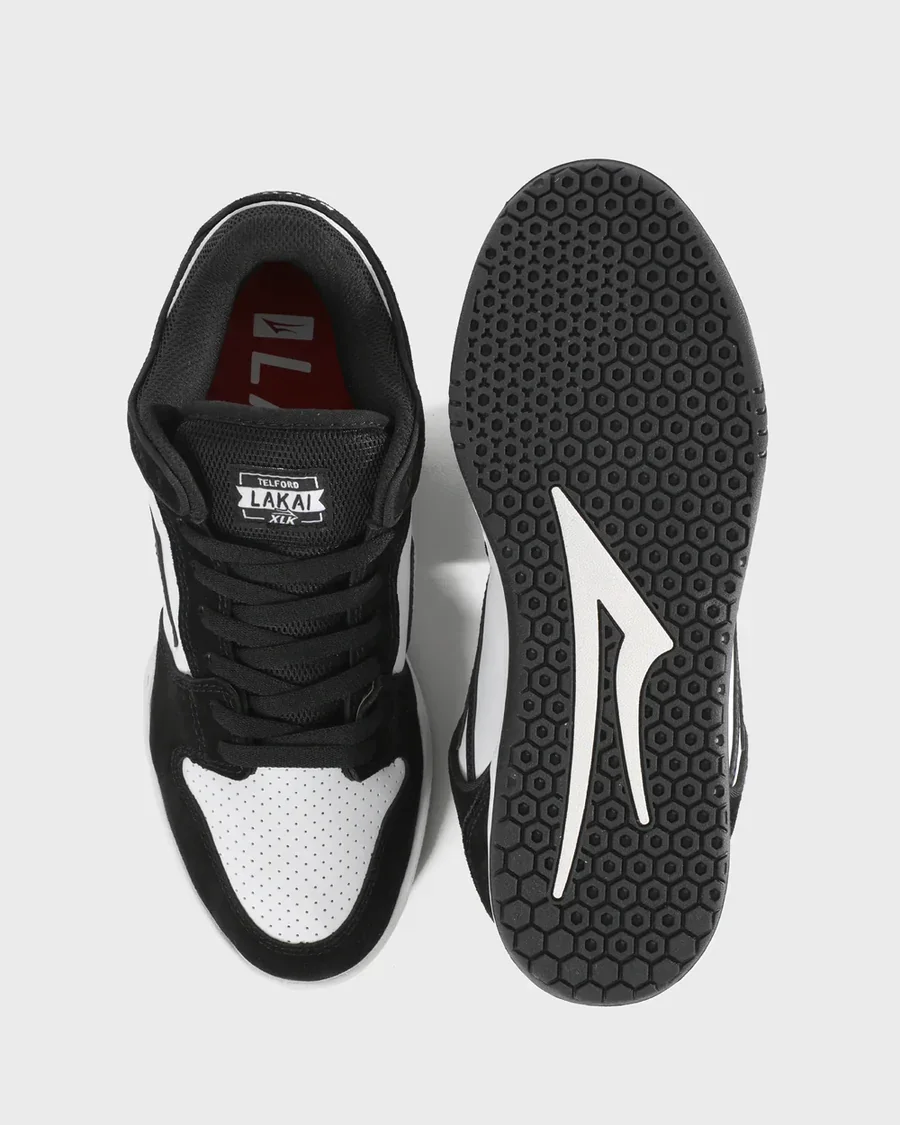 Кеды Lakai Telford Low Black/White Leather - изображение 1