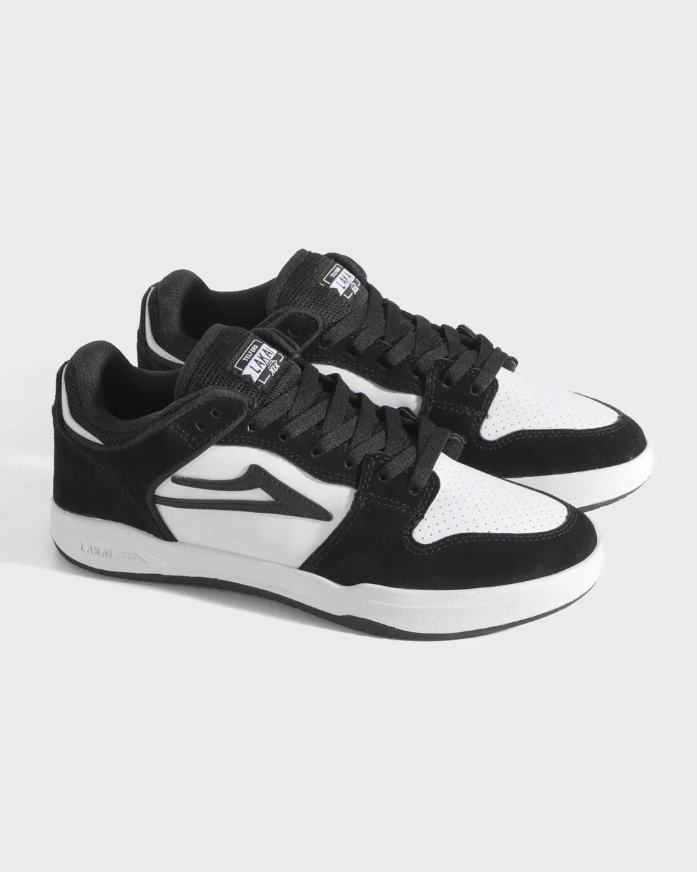 Кеды Lakai Telford Low Black/White Leather - миниатюра 2