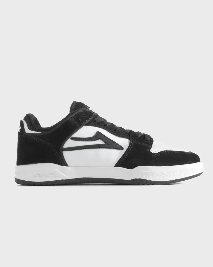 Кеды Lakai Telford Low Black/White Leather - миниатюра 4