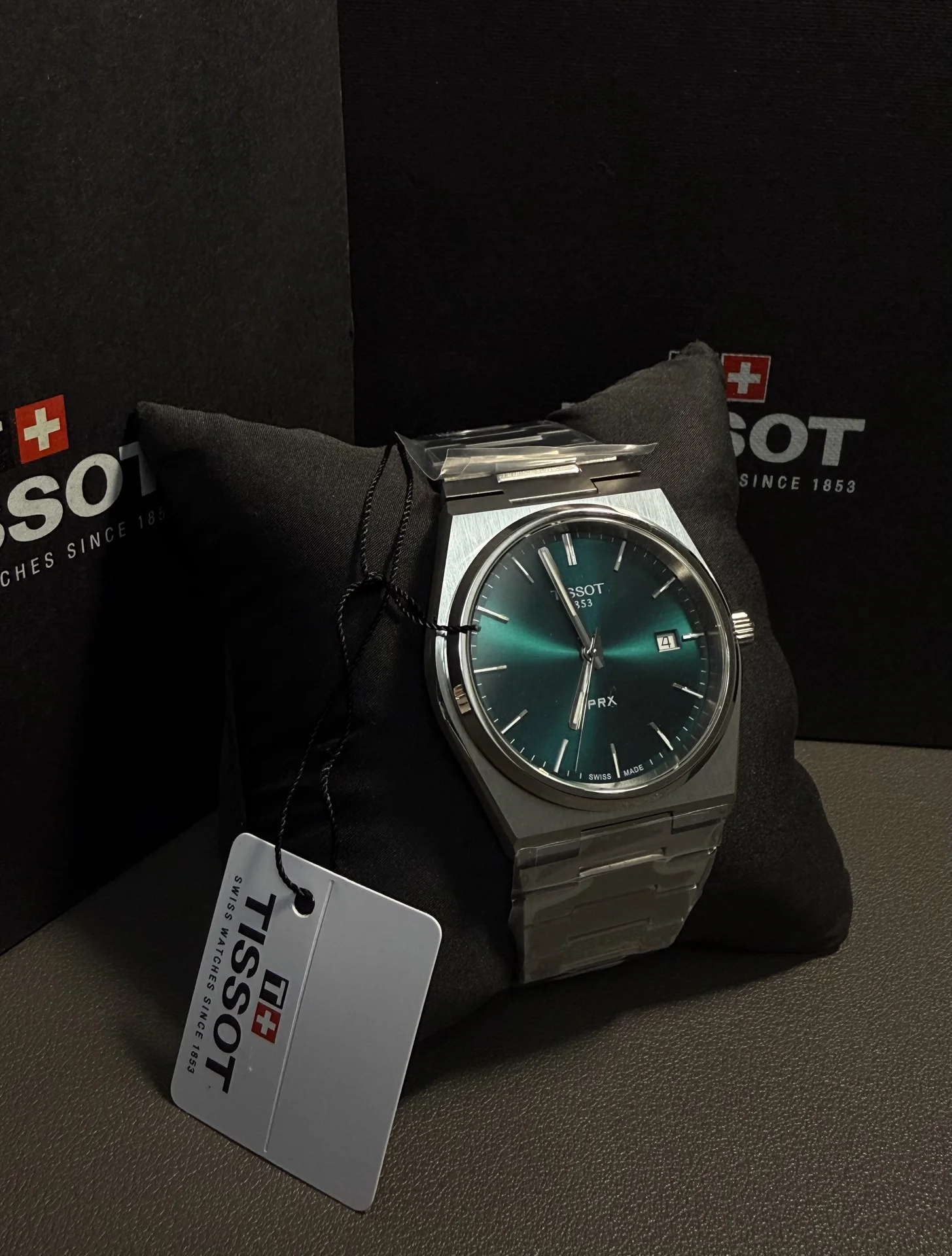 Tissot PRX 40 мм зеленый - Оригинал - изображение 1