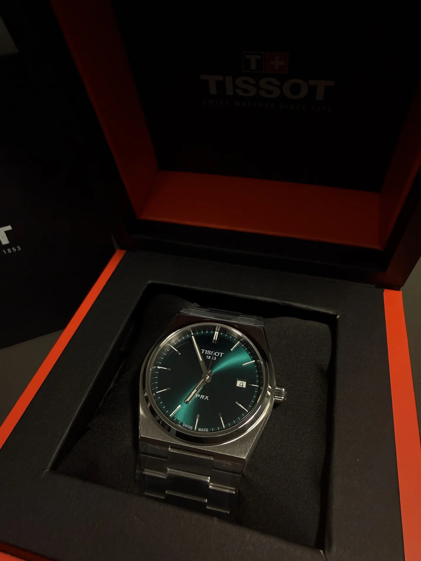 Tissot PRX 40 мм зеленый - Оригинал - миниатюра 2
