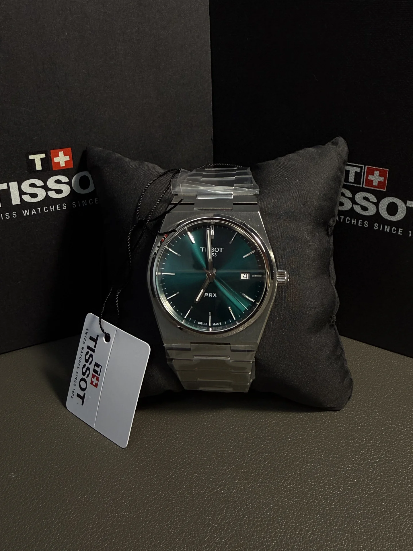 Tissot PRX 40 мм зеленый - Оригинал - миниатюра 3