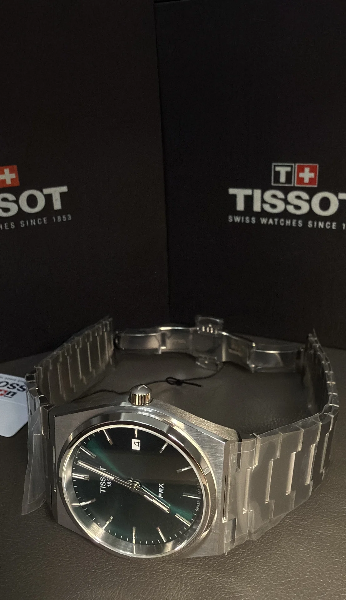 Tissot PRX 40 мм зеленый - Оригинал - миниатюра 4