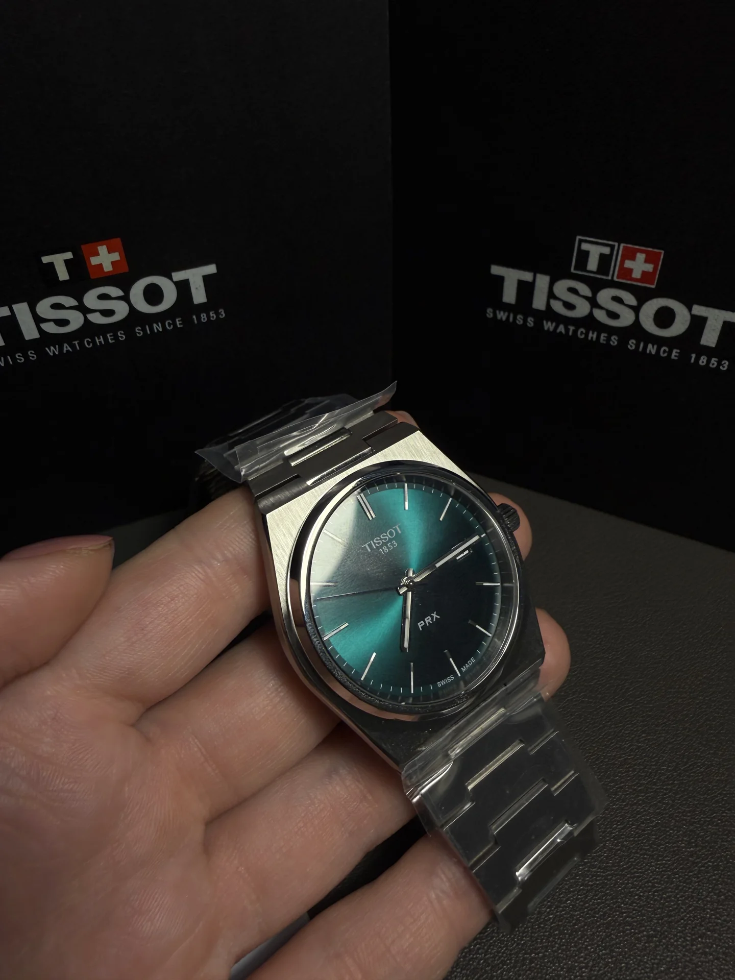 Tissot PRX 40 мм зеленый - Оригинал - миниатюра 5