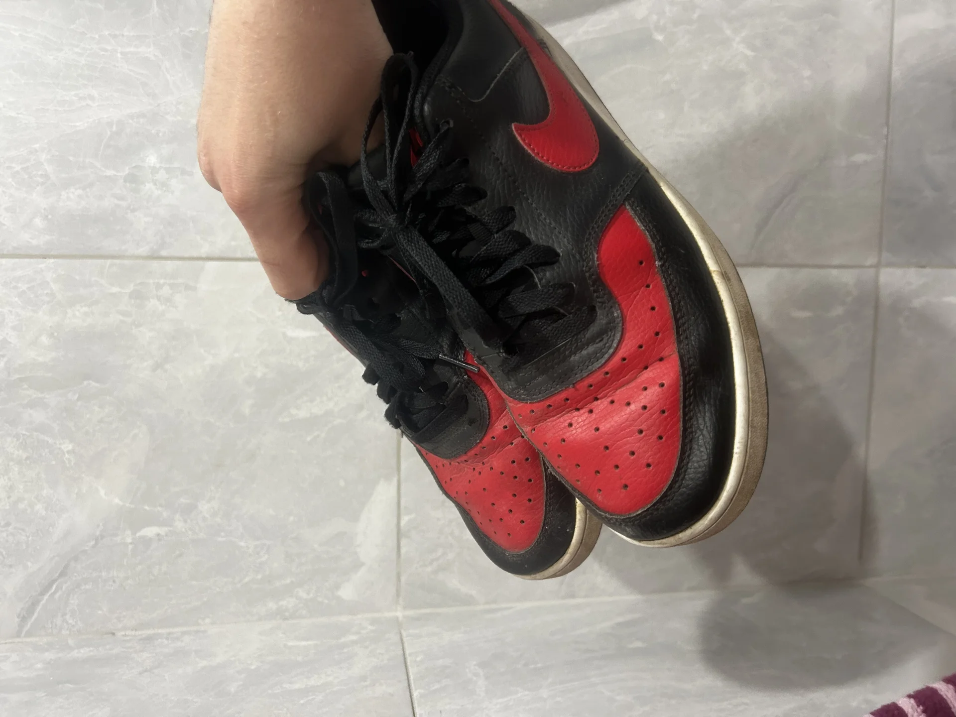 Кроссовки Nike black court vision 1 low 43 - миниатюра 2