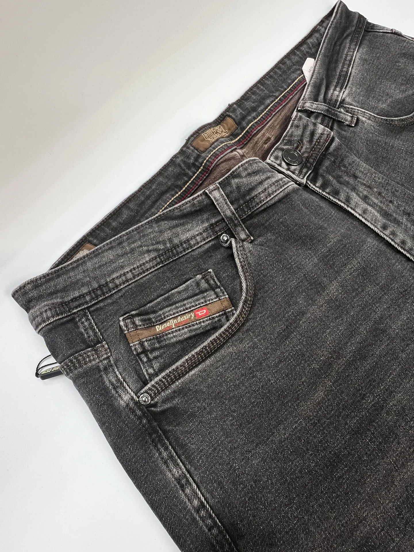 Джинсы Diesel 40/34 коричневые новые - миниатюра 5