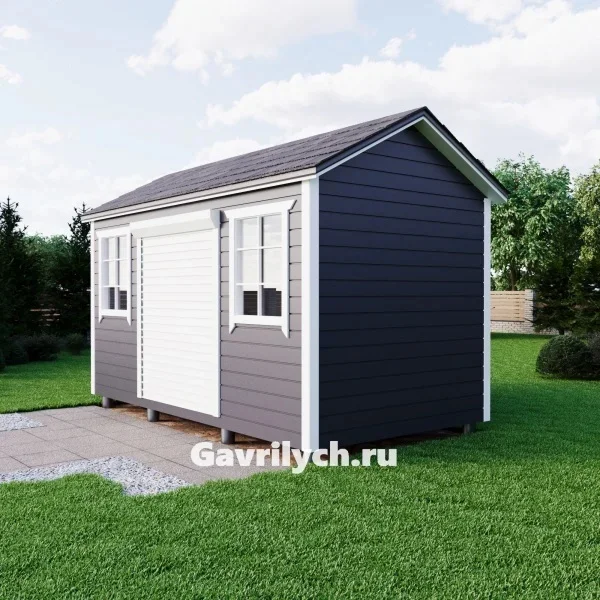 Хозблок "Садовник с роллетами" от 8 м2 - миниатюра 2