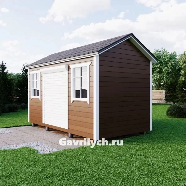 Хозблок "Садовник с роллетами" от 8 м2 - миниатюра 6
