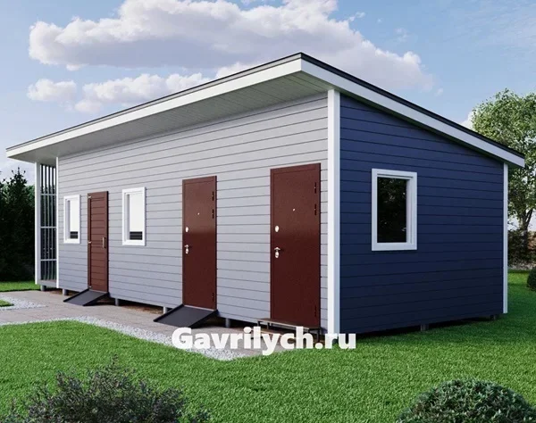 Хозблок "Гулливер с односкатной кровлей" от 18 м2 - миниатюра 3
